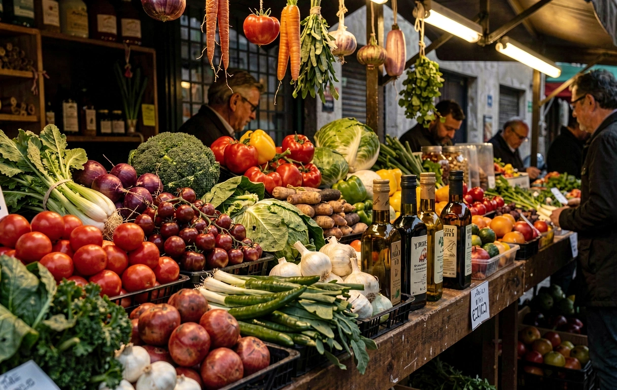 Mercado local en Barcelona